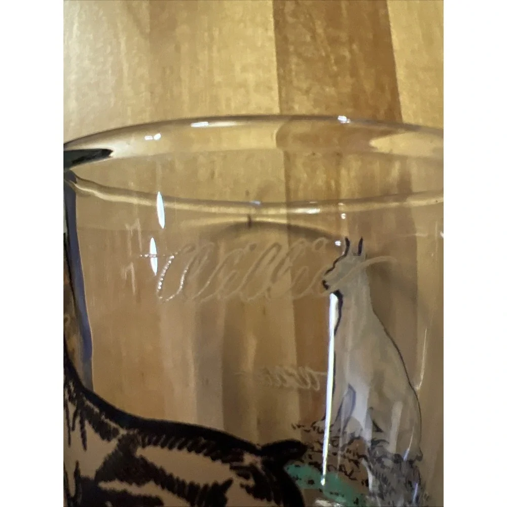 Hazel Atlas Willie the Boxer Dog Glass Tumbler Rocks Bar Ware Drinking